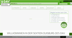 Desktop Screenshot of dav-duisburg.de
